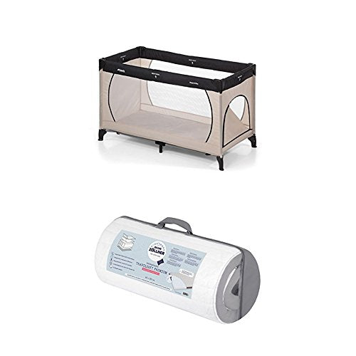 Hauck Kinderreisebett Dream N Play Plus, inkl. Julius Zöllner Premium Reisebettmatratze, tragbar und klappbar, 120 x 60 cm, grau im Sale
