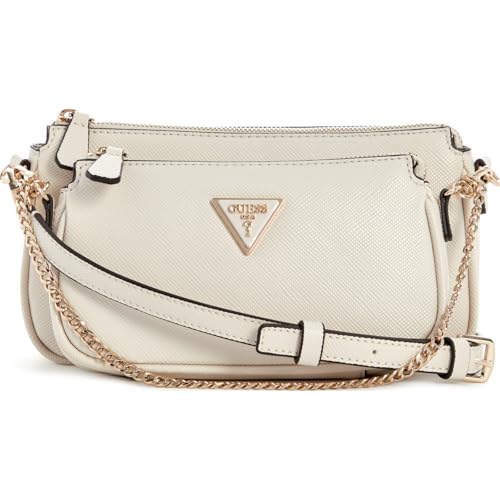 Guess Noelle DBL Pouch Crossbody bone im Sale