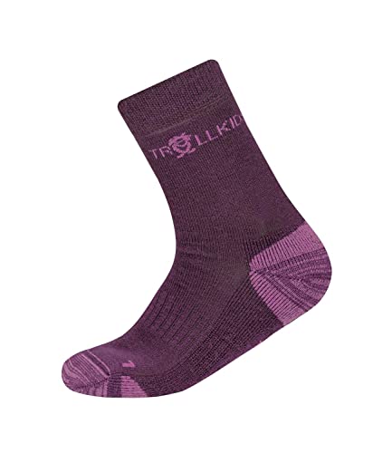 Trollkids Children's Hiking Socks Preikestolen, Plum/Violet, on Sale