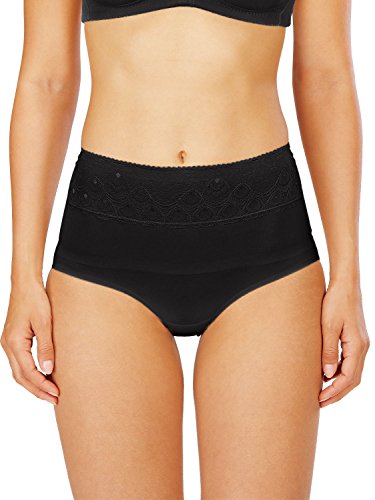 Naturana Damen Panty Girdle Taillenslip, Schwarz, 46 im Sale