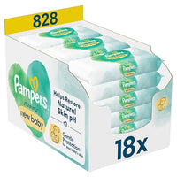 Thumbnail for Pampers Harmonie New Baby Feuchttücher 18 Packungen mit jeweils 46 Feuchttüchern = 828 Feuchttücher, die helfen, den natürlichen pH-Wert der Haut wiederherzustellen im Sale