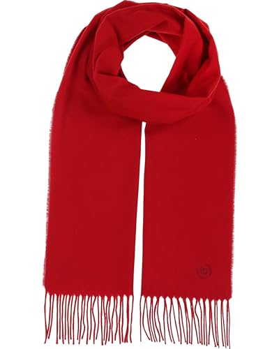 bugatti Herren Schal einfarbig - 30 x 180 cm - weicher Winterschal für kalte Tage Rot im Sale