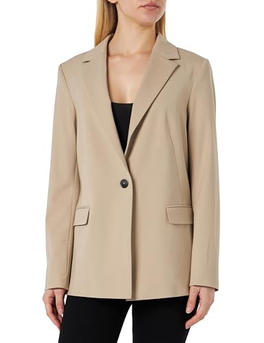 COMMA Damen Blazer, Beige, 34 im Sale