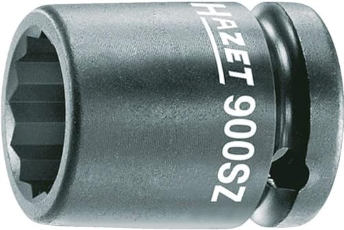 HAZET Schlag- Maschinenschrauber Steckschlüsseleinsatz 900SZ-32 I 12,5 mm Vierkantantrieb, 32 mm Schlüsselweite, mit Bohrung I Steck-Nuss phosphatiert und geölt für Maschinenbetätigung im Sale