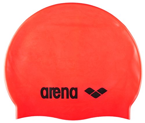 arena Classic Unisex Silikon-Badekappe, Schwimmkappe für Frauen und Männer, Badekappe mit Verstärktem Rand, Weiche und Strapazierfähige Schwimmkappe im Sale
