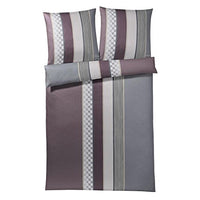 Thumbnail for JOOP! 4069-1 Cornflower Stripes Mako satin bed linen 135x200 + 1x 80x80 deep wine on sale
