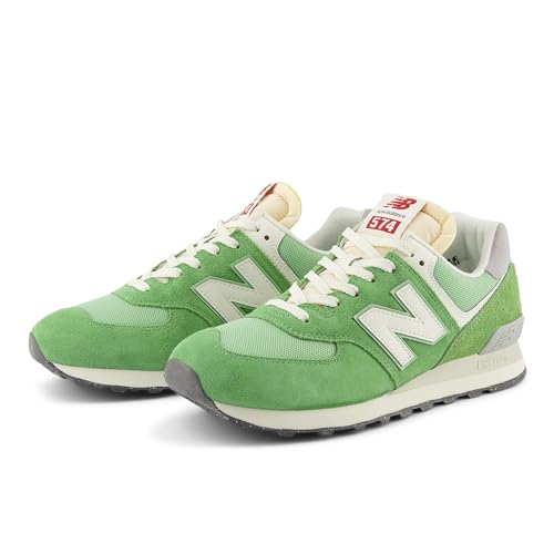New Balance Unisex 574 V2 70s Racing Sneaker, Golf Red/Sea Salt, 44 EU on Sale