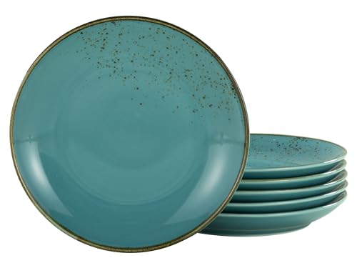 CreaTable 27 cm, Water, 22040, Serie Nature Collection, 6-teiliges Geschirrset, Speiseteller aus Steinzeug, spülmaschinen-und mikrowellengeeignet, Qualitätsproduktion im Sale