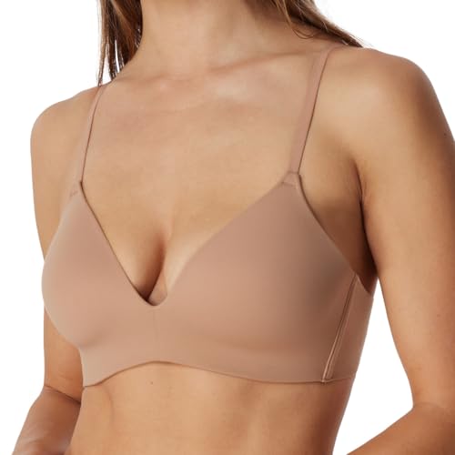 Schiesser Damen BH gepaddet ohne Bügel - Invisible Soft, Maple_166568, 80B im Sale