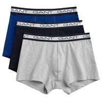 Thumbnail for Gant Herren Basic Trunk 3-Pack Boxershorts 3ER Pack, Hellgrau Meliert, im Sale