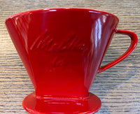 Thumbnail for Melitta Kaffeefilter 1x4 - Gr. 4 Rot Porzellan im Sale