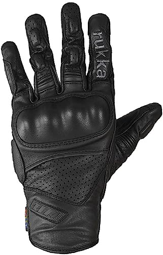 Rukka Hero 2.0 Motorcycle Leather Gloves (Black, 10) on Sale