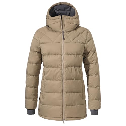 Schöffel Damen Insulated Parka Boston L, wasserabweisender, winddichter Parka, funktioneller und stylischer Wintermantel, black, 42 im Sale