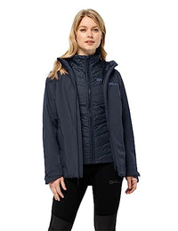 Thumbnail for Jack Wolfskin Damen Glaabach 3in1 Jkt W Jacket, Night Blue, EU im Sale