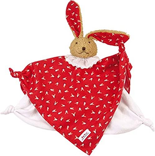 Käthe Kruse 74849 Klassik Schmusetuch Hase, rot im Sale