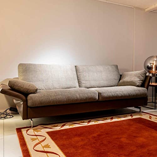 Erpo Sofa CL 990 Leder 450.086 Cigar Stoff Birk 2024.28 Füße Metall im Sale