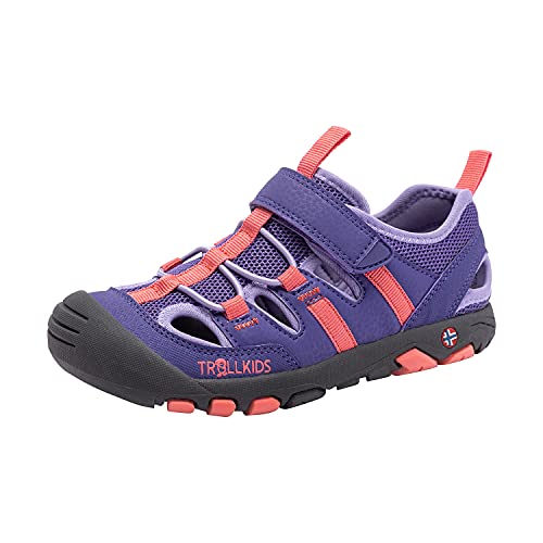 Trollkids Sandal Kroksand, dark purple/rose, on sale