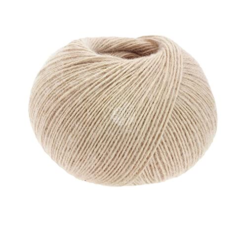 LANA GROSSA Ecopuno | Elegant net yarn structure made of cotton filled with merino/alpaca | Hand-knitting yarn made of 17% virgin wool &amp; 11% alpaca wool | 50g wool for knitting &amp; crocheting | 215m yarn, FB 18, on sale
