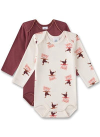 Thumbnail for Sanetta Body Langarm (Doppelpack) Off-White & Rosa | Hochwertiger und nachhaltiger Body für Mädchen aus Bio-Baumwolle. Inhalt: 2er Set Baby Body 074 im Sale