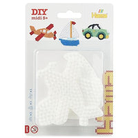 Thumbnail for HAMA Perlen 4576 Pegboard Set Car, Boat and Airplane for Midi Iron-on Beads, 3 pieces, creative crafting fun for children and teenagers, white, L on sale