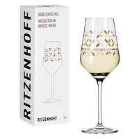 Thumbnail for RITZENHOFF 3011009 Weißweinglas 300 ml - Serie Herzkristall Nr. 9 - Glas mit Blumenmotiv in Roségold - Made in Germany im Sale