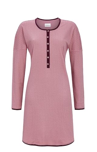 Ringella nightdress with button placket color Purple Wine, on sale