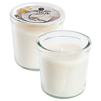 Thumbnail for Ikea JAMLIK Cream Scented Candles in a Glass, Vanilla & Warm Milk, Hours Each - Set of 2 on Sale