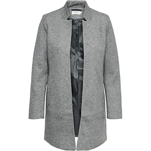ONLY Damen Jacke Coatigan Soho 15149366 Light Grey Melange im Sale