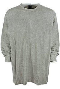 Thumbnail for Kitaro Pullover Pulli Longsleeve Feinstrick Herren Langarm Baumwolle, Farbe:hellgrau, Herrengrößen:5 im Sale