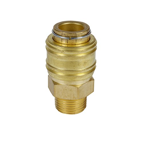 Original Einhell quick coupling R 3/8 inch AG (compressor accessory, external thread, made of robust brass, for compressed air hoses) on sale
