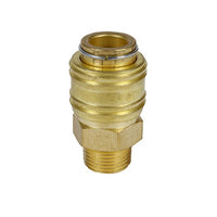 Thumbnail for Original Einhell quick coupling R 3/8 inch AG (compressor accessory, external thread, made of robust brass, for compressed air hoses) on sale