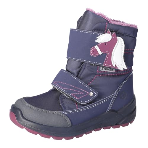 RICOSTA Mädchen Winterstiefel GAREI, Kinder Boots, Weite: Mittel, lose Einlage, Sympatex, waschbar, gefüttert, wasserdicht, brombeer (380), 33 EU im Sale