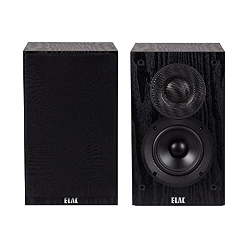 ELAC 10.2 cm passive bookshelf speaker, BS41-BK, black