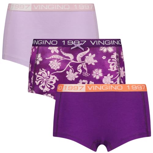 Vingino Girl's G-243-7 Flower 3pack Comfort, Ultra Purple, 6 Jahre im Sale