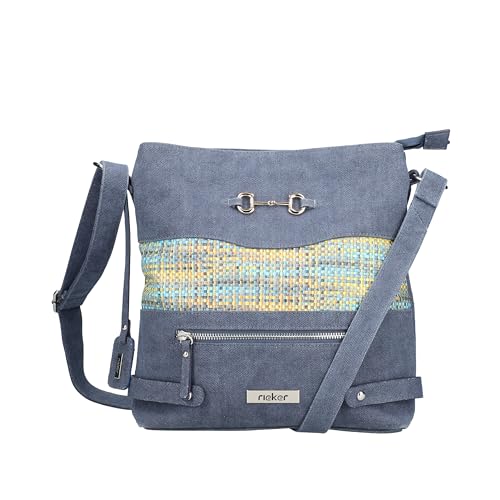 Rieker Damen H1517 Umhängetasche, Blau im Sale