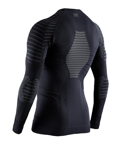 X-Bionic Herren Invent 4.0 Shirt Round Neck Long Sleeves Men, Black/Charcoal, im Sale
