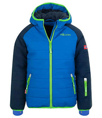 Thumbnail for Trollkids Hafjell PRO Ski Jacket, Navy/Mid Blue/Green, on Sale