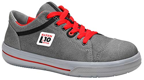 ELTEN safety shoes VINTAGE Low ESD S3, men's, leather, steel toe cap, lightweight, sporty, grey, on sale