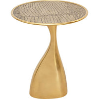 Thumbnail for Kare Design Side Table Spacey, Gold, Diameter 36cm, Living Room Table, Bedside Table, Round Side Table, Handmade, 46x36x36cm (H/W/D) on Sale
