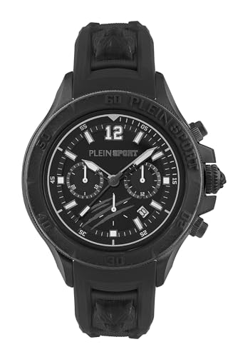 Plein Sport Herren Uhr Chronograph Analog Quarz Warrior TECH PS6BA1024 Silikon im Sale