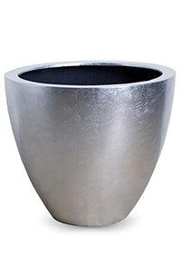 Thumbnail for VIVANNO Planter Plant Pot Flower Pot Exclusive Fiberglass Silver Olivia - 45 x 50 cm on Sale