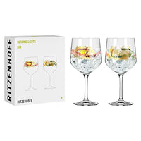 Thumbnail for RITZENHOFF 3791001 Gin-Glas 700 ml - 2er-Set - Serie Botanic Lights Nr.1, 2 Stück mit Sommerfarben - Made in Germany, Grün, Orange, Gelb, Rot im Sale