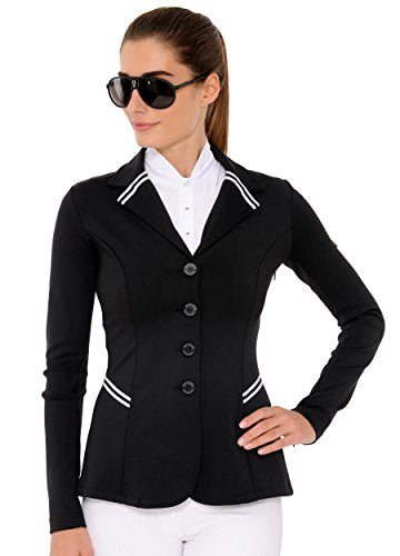 SPOOKS Turnierjacket Showjacket New Stripes black im Sale