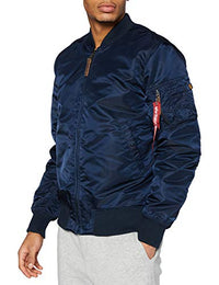 Thumbnail for Alpha Industries Herren MA-1 VF 59 Long Bomberjacke, Dark Green, im Sale