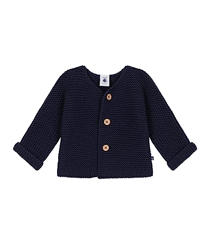 Petit Bateau Unisex Baby A08bq Strickjacke, Blau Smoking, 3 Monate EU im Sale