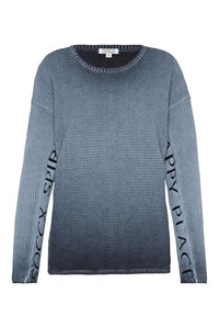 Thumbnail for SOCCX Damen Pullover Oil Dyed mit Intarsia-Logo Black im Sale