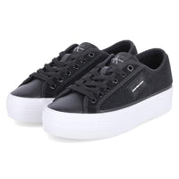 Thumbnail for Calvin Klein Jeans women's sneaker Bold Vulcanized Flatform Low T platform, multicolored (black/bright white), 39 EU on sale