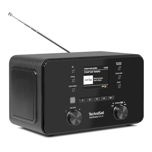 TechniSat DIGITRADIO 550 IR - Stereo Internetradio (DAB+, UKW, WLAN, Bluetooth, App-Steuerung, Wecker), schwarz im Sale
