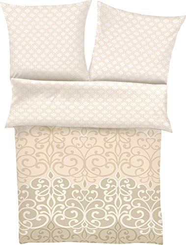 Ibena bed linen fine flannel ivory size 135x200 cm (40x80 cm) on sale