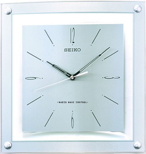 Seiko Funkwanduhr weiß Kunststoff QXR205 im Sale